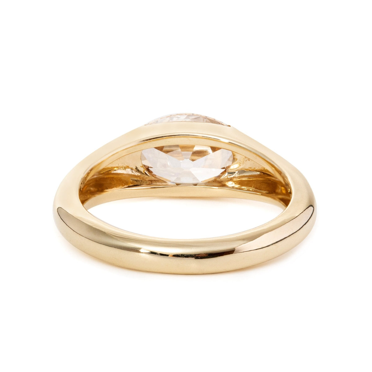Solitaire Cathedral- 1.8 CT Cushion Lab Grown Diamond Wedding Band