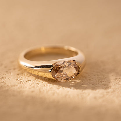 Solitaire Cathedral- 1.8 CT Cushion Lab Grown Diamond Wedding Band