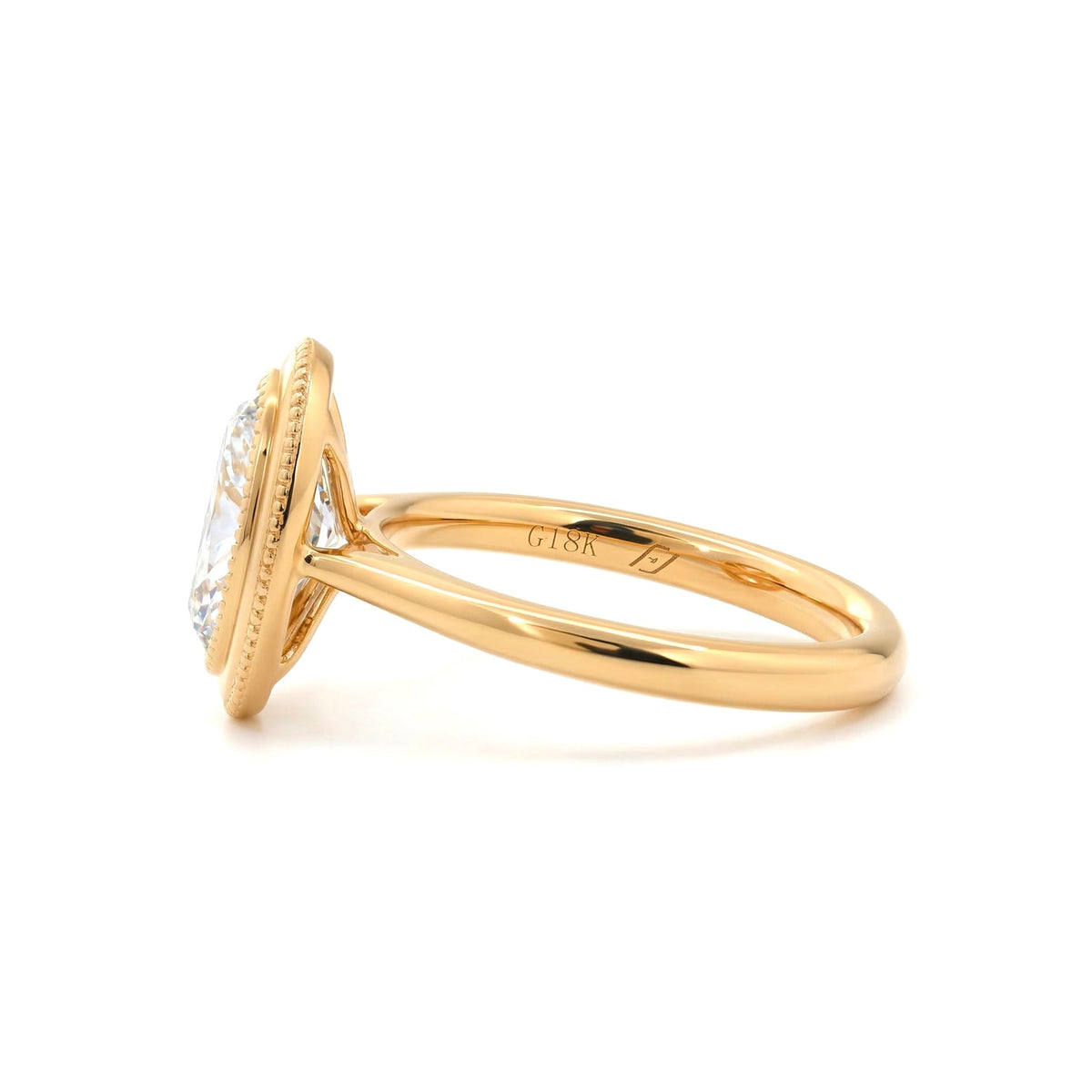 Solitaire Cathedral- 1.8 CT Cushion Lab Grown Diamond Wedding Band