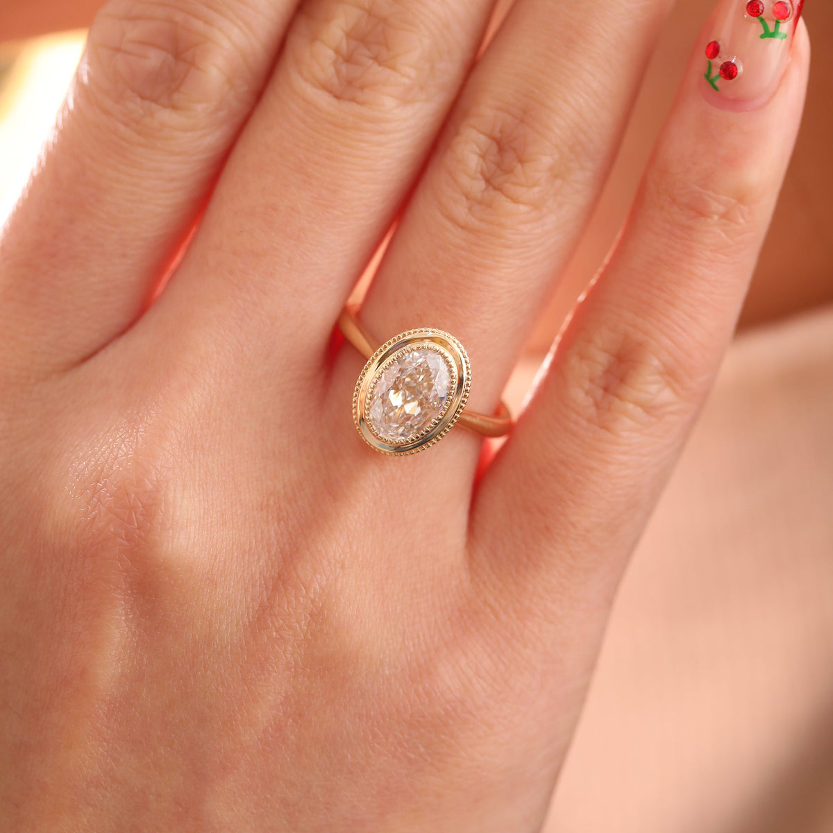 Solitaire Cathedral- 1.8 CT Cushion Lab Grown Diamond Wedding Band