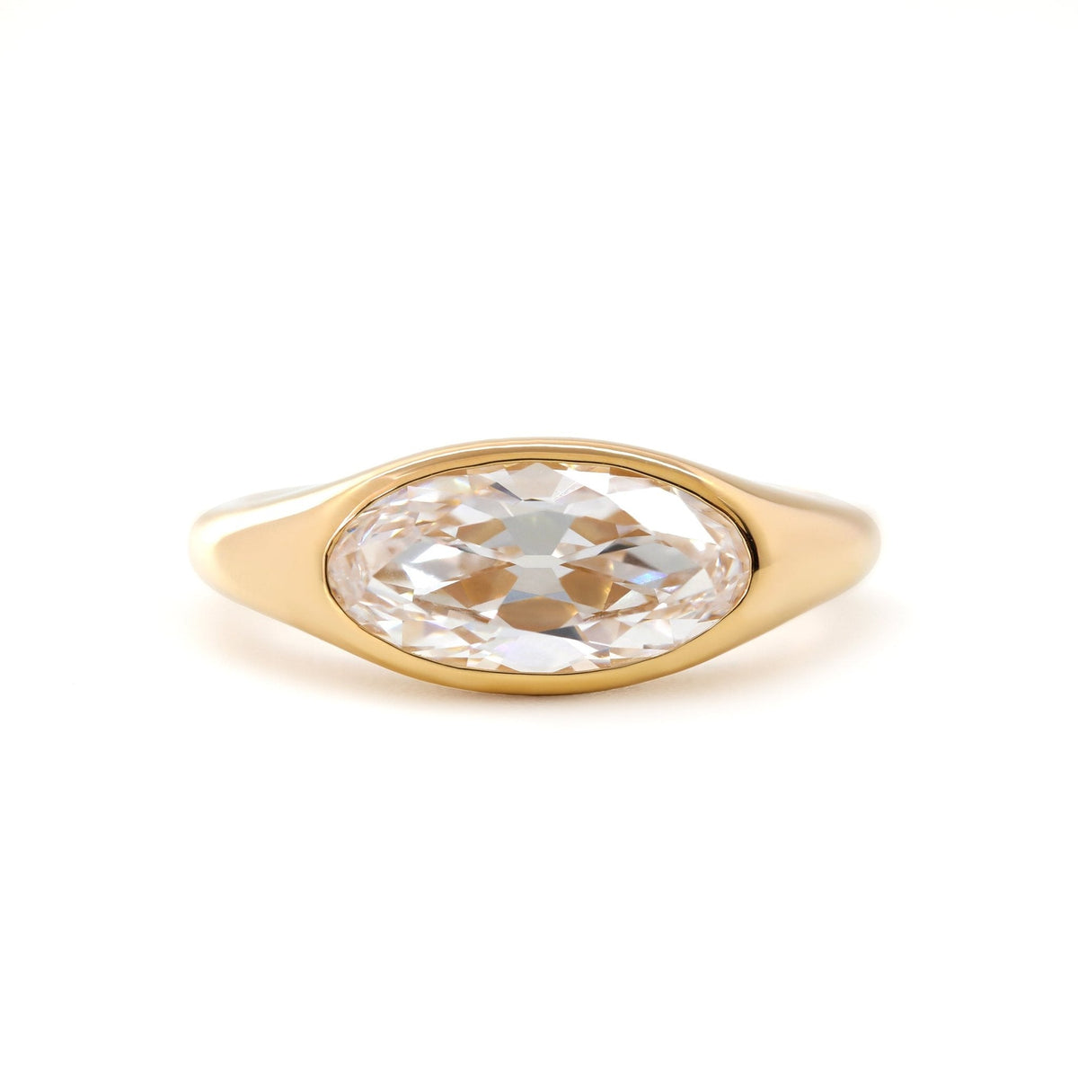 Solitaire Cathedral- 1.8 CT Cushion Lab Grown Diamond Wedding Band