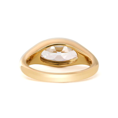 Solitaire Cathedral- 1.8 CT Cushion Lab Grown Diamond Wedding Band
