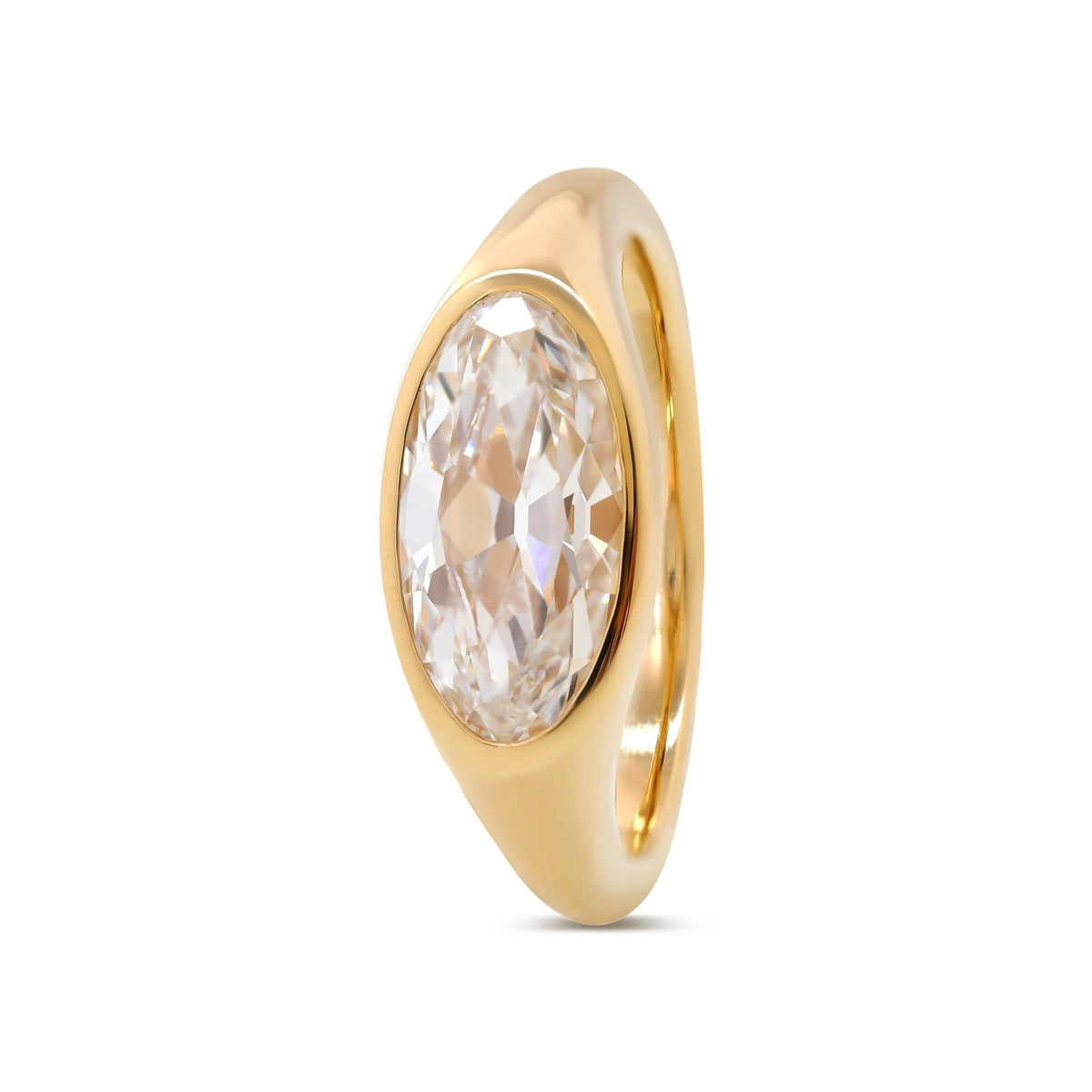 Solitaire Cathedral- 1.8 CT Cushion Lab Grown Diamond Wedding Band
