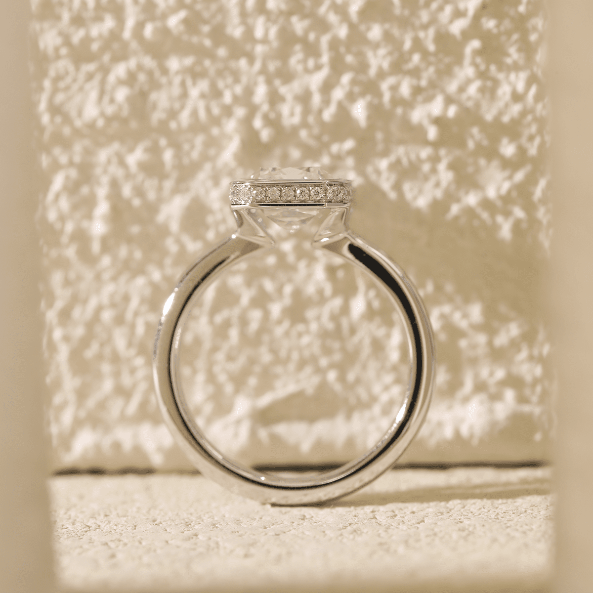 Solitaire Cathedral- 1.8 CT Cushion Lab Grown Diamond Wedding Band