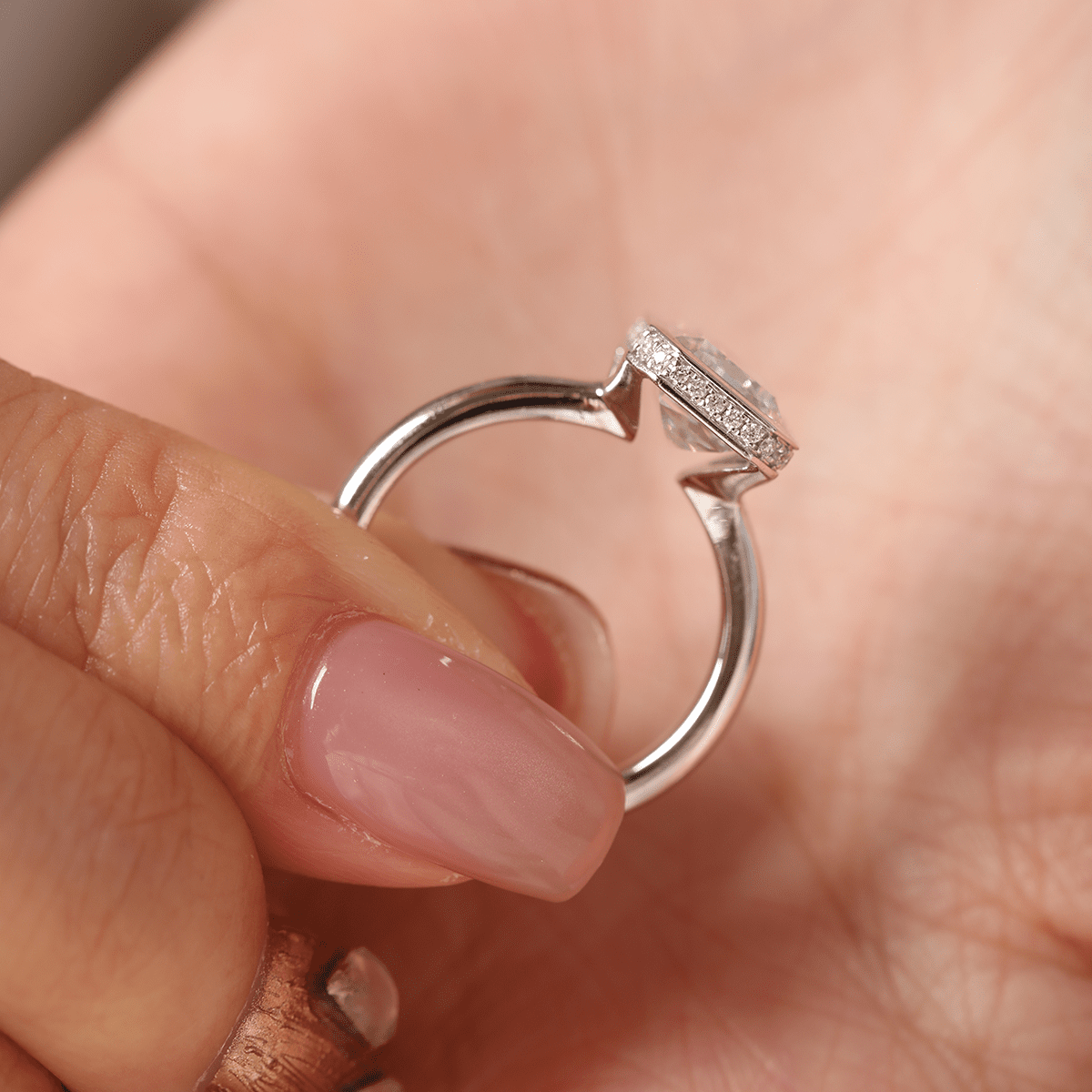 Solitaire Cathedral- 1.8 CT Cushion Lab Grown Diamond Wedding Band