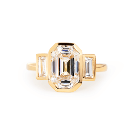 Solitaire Cathedral- 1.8 CT Cushion Lab Grown Diamond Wedding Band