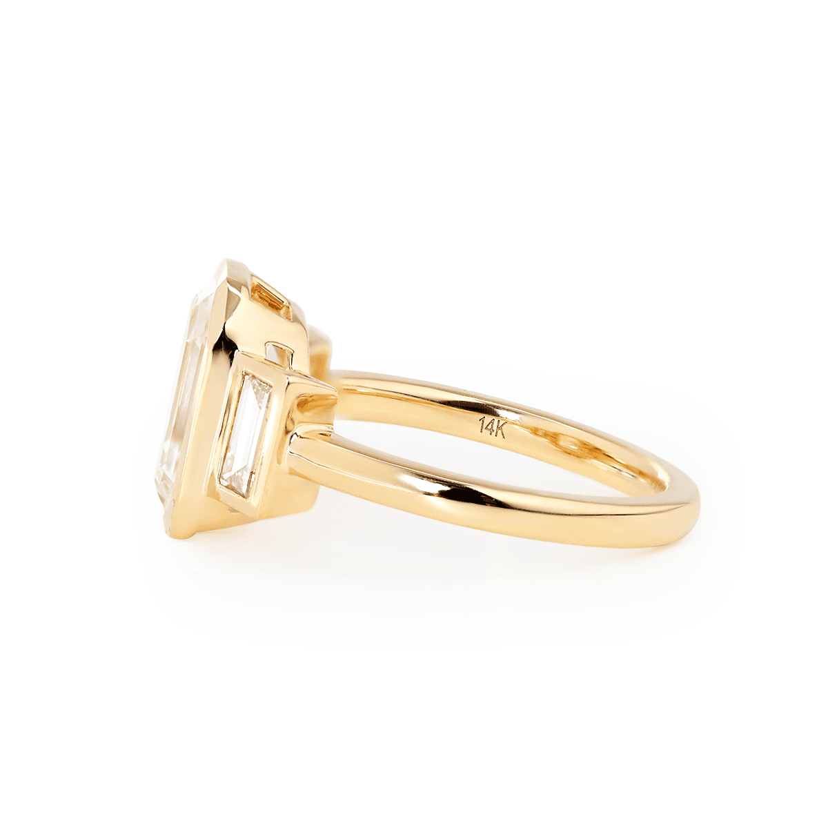 Solitaire Cathedral- 1.8 CT Cushion Lab Grown Diamond Wedding Band