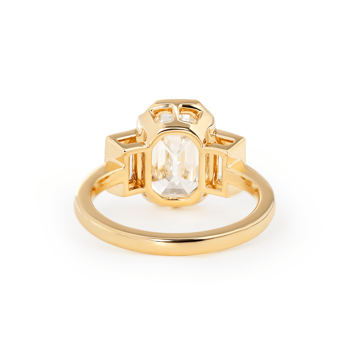 Solitaire Cathedral- 1.8 CT Cushion Lab Grown Diamond Wedding Band