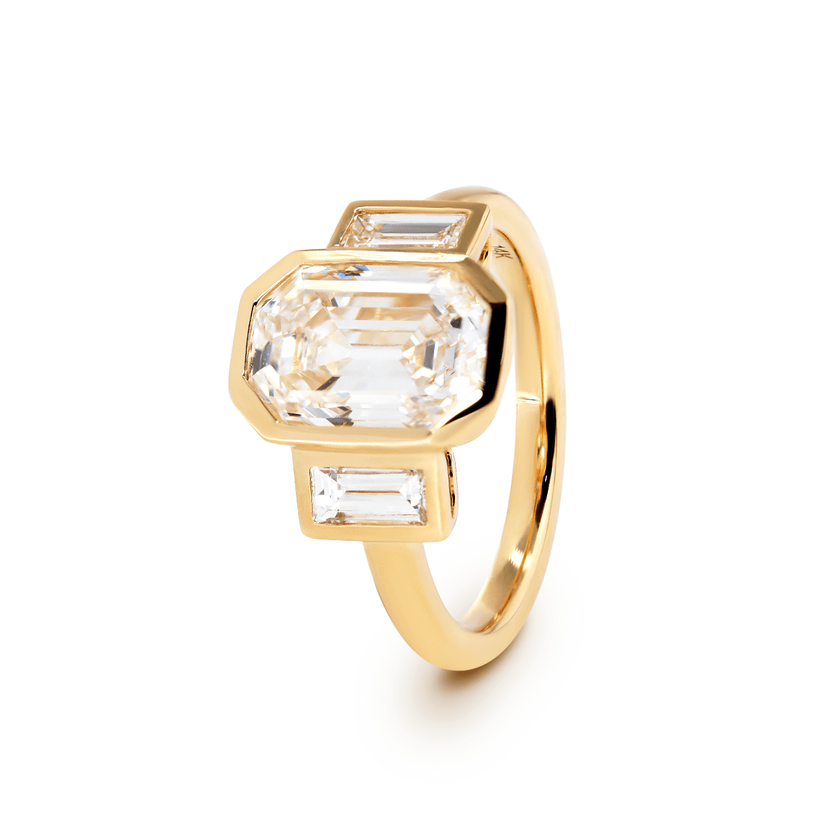 Solitaire Cathedral- 1.8 CT Cushion Lab Grown Diamond Wedding Band