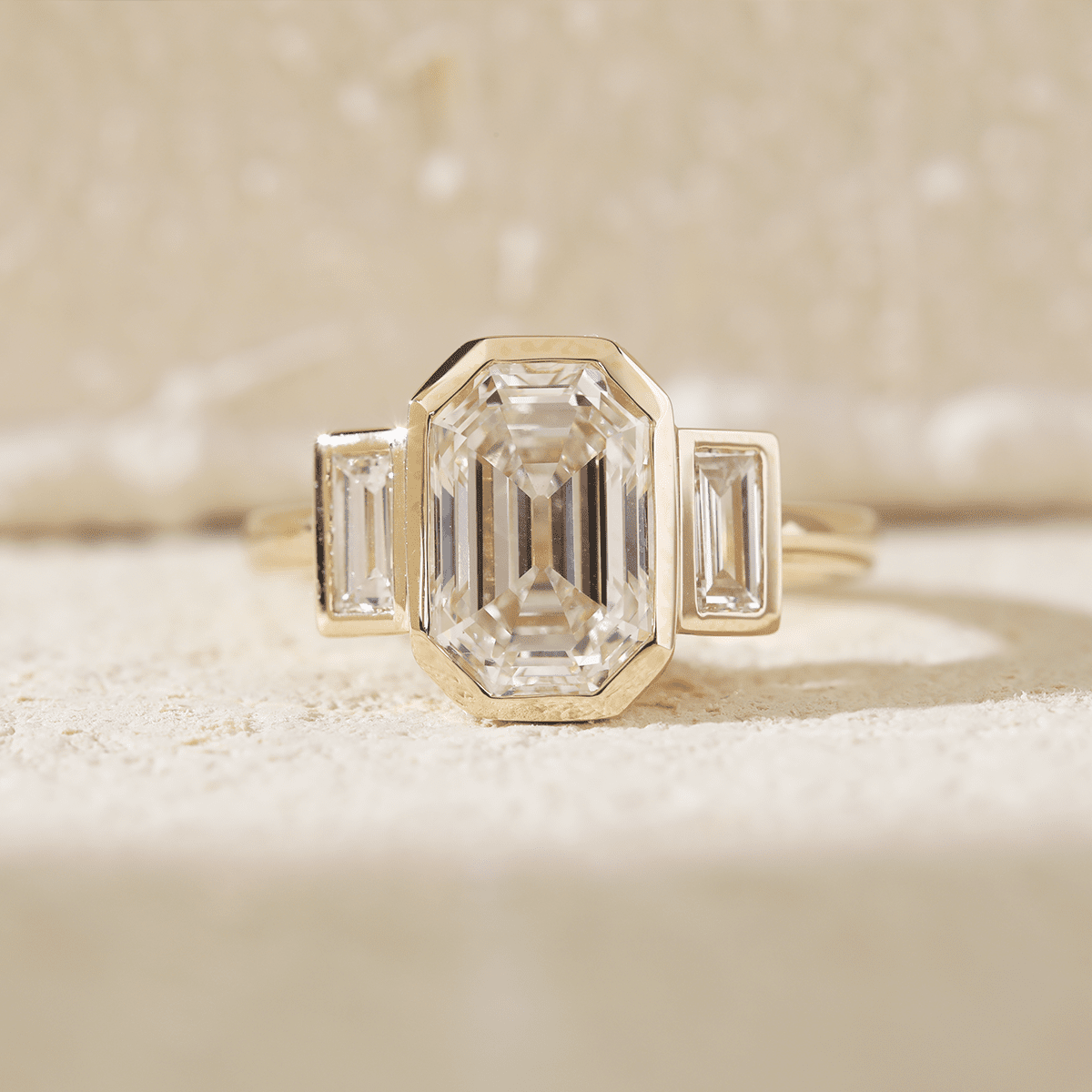 Solitaire Cathedral- 1.8 CT Cushion Lab Grown Diamond Wedding Band