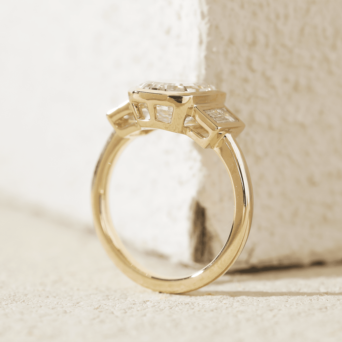 Solitaire Cathedral- 1.8 CT Cushion Lab Grown Diamond Wedding Band