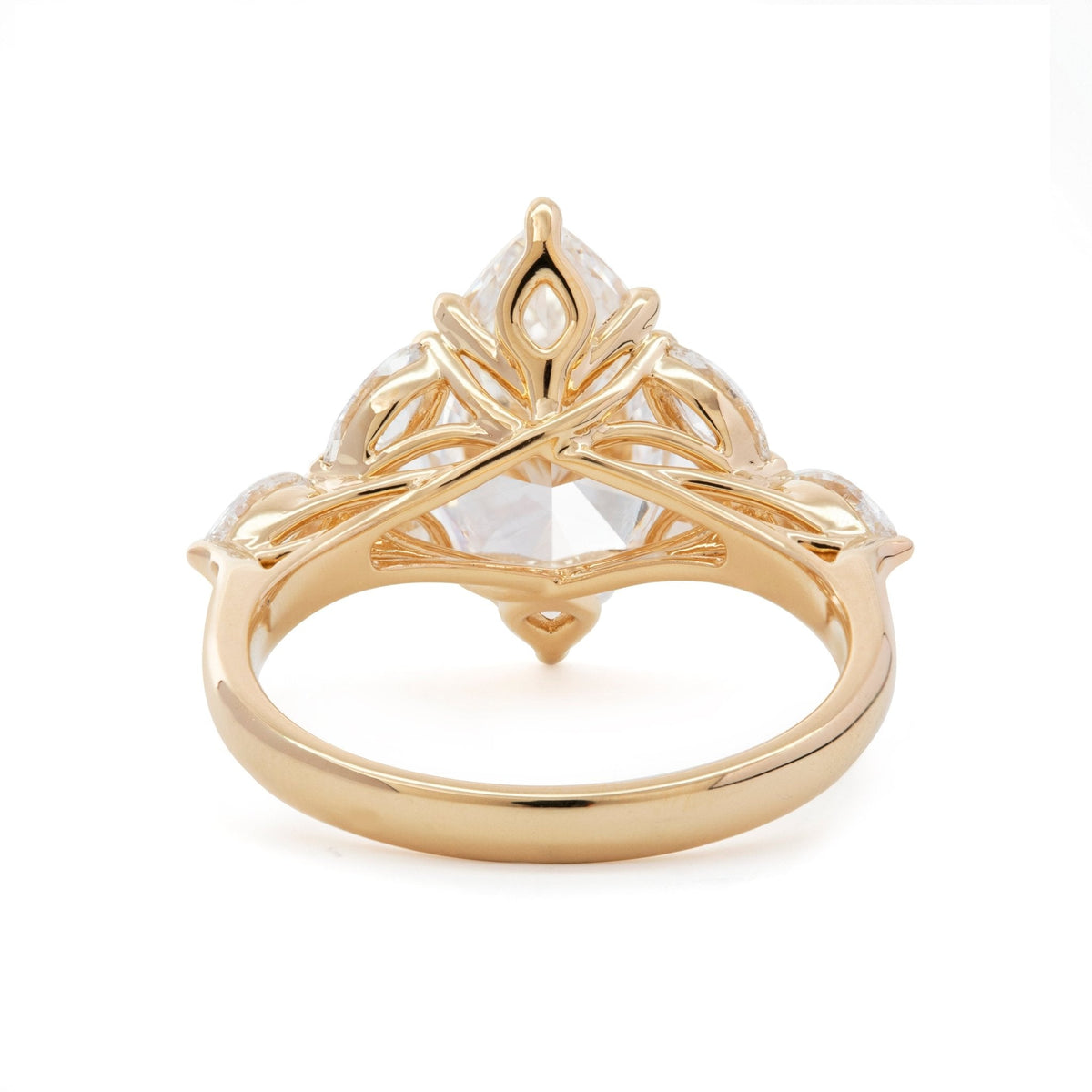 Solitaire Cathedral- 1.8 CT Cushion Lab Grown Diamond Wedding Band