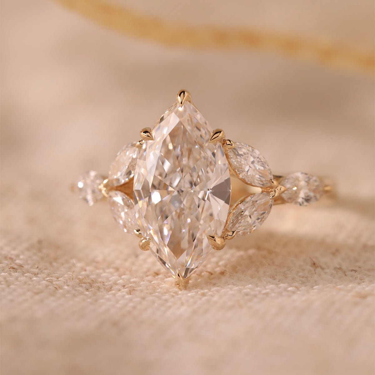 Solitaire Cathedral- 1.8 CT Cushion Lab Grown Diamond Wedding Band