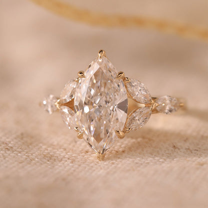Solitaire Cathedral- 1.8 CT Cushion Lab Grown Diamond Wedding Band