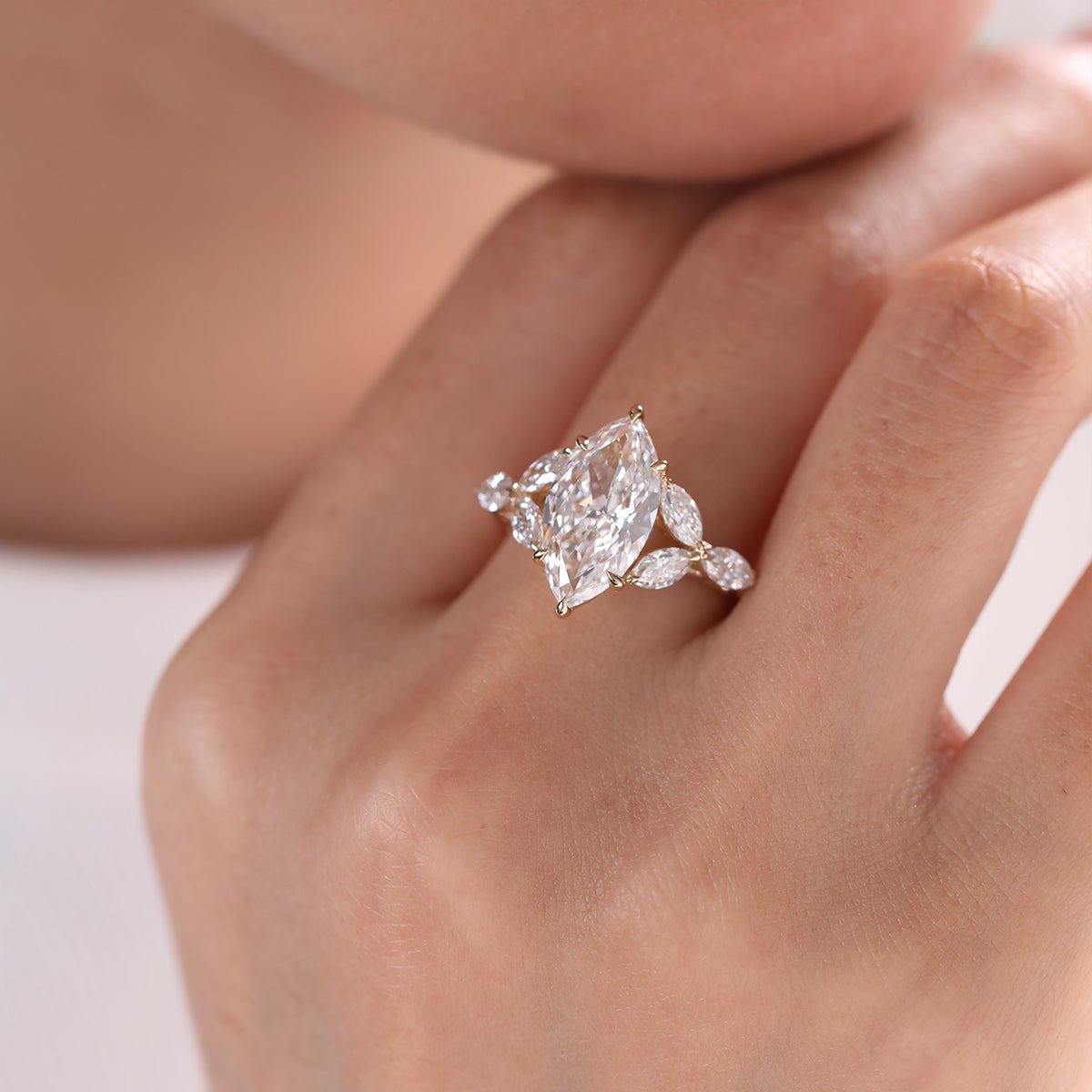Solitaire Cathedral- 1.8 CT Cushion Lab Grown Diamond Wedding Band