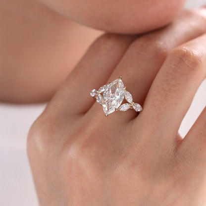 Solitaire Cathedral- 1.8 CT Cushion Lab Grown Diamond Wedding Band