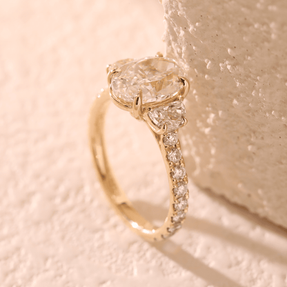 Solitaire Cathedral- 1.8 CT Cushion Lab Grown Diamond Wedding Band
