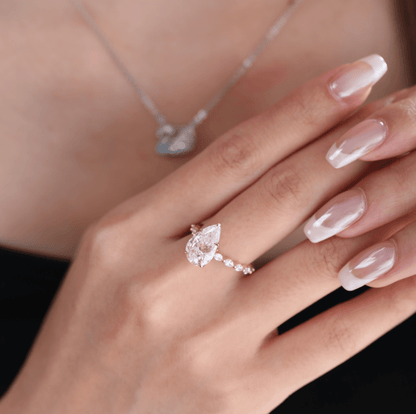 Solitaire Cathedral- 1.8 CT Cushion Lab Grown Diamond Wedding Band