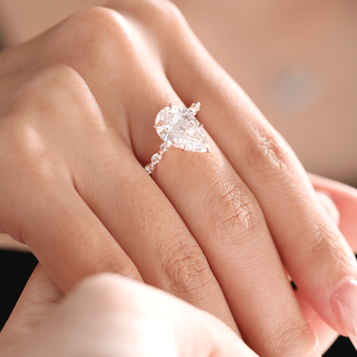 Solitaire Cathedral- 1.8 CT Cushion Lab Grown Diamond Wedding Band
