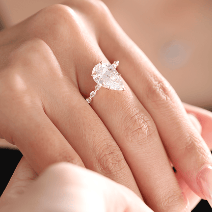 Solitaire Cathedral- 1.8 CT Cushion Lab Grown Diamond Wedding Band