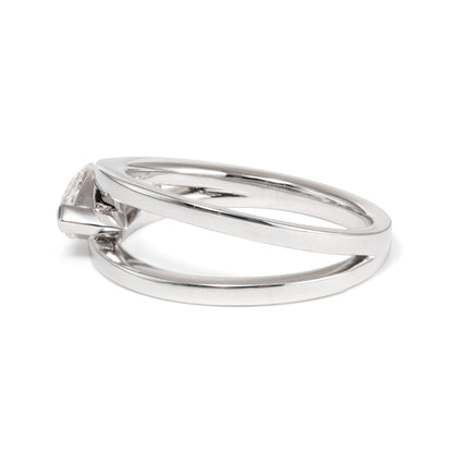 Solitaire Cathedral- 1.8 CT Cushion Lab Grown Diamond Wedding Band