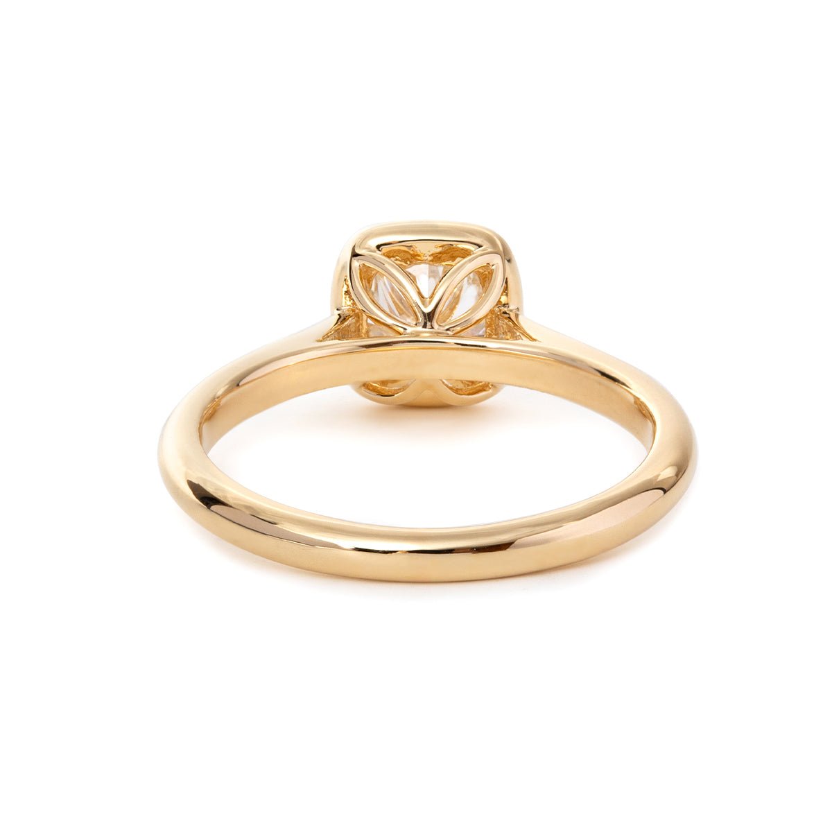 Solitaire Cathedral- 1.8 CT Cushion Lab Grown Diamond Wedding Band