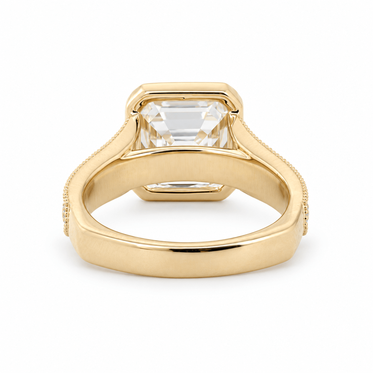 Solitaire Cathedral- 1.8 CT Cushion Lab Grown Diamond Wedding Band