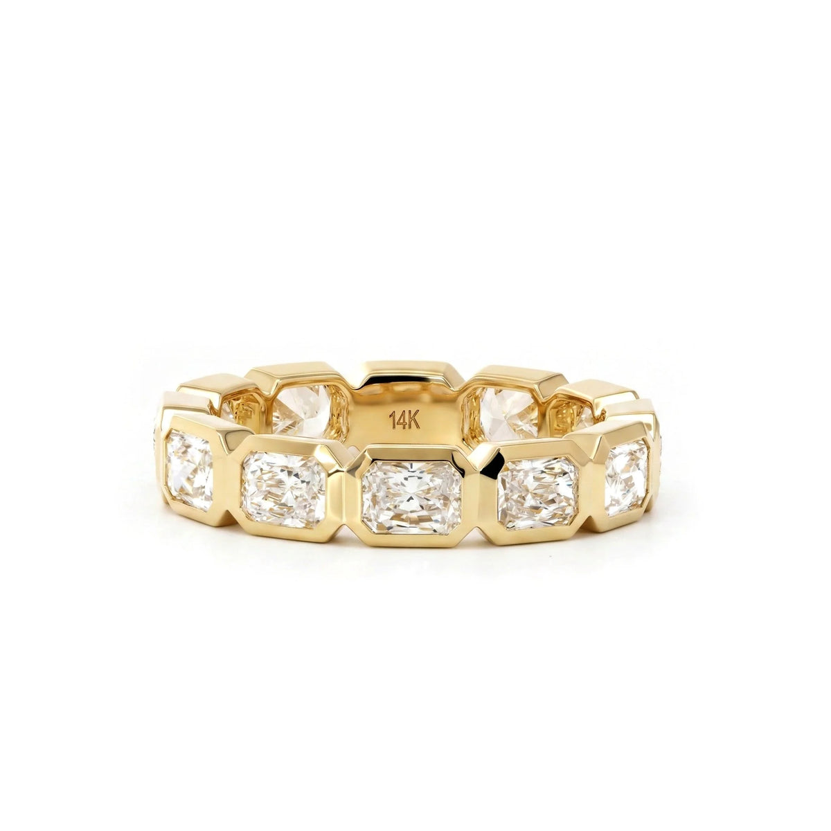 Solitaire Cathedral- 1.8 CT Cushion Lab Grown Diamond Wedding Band