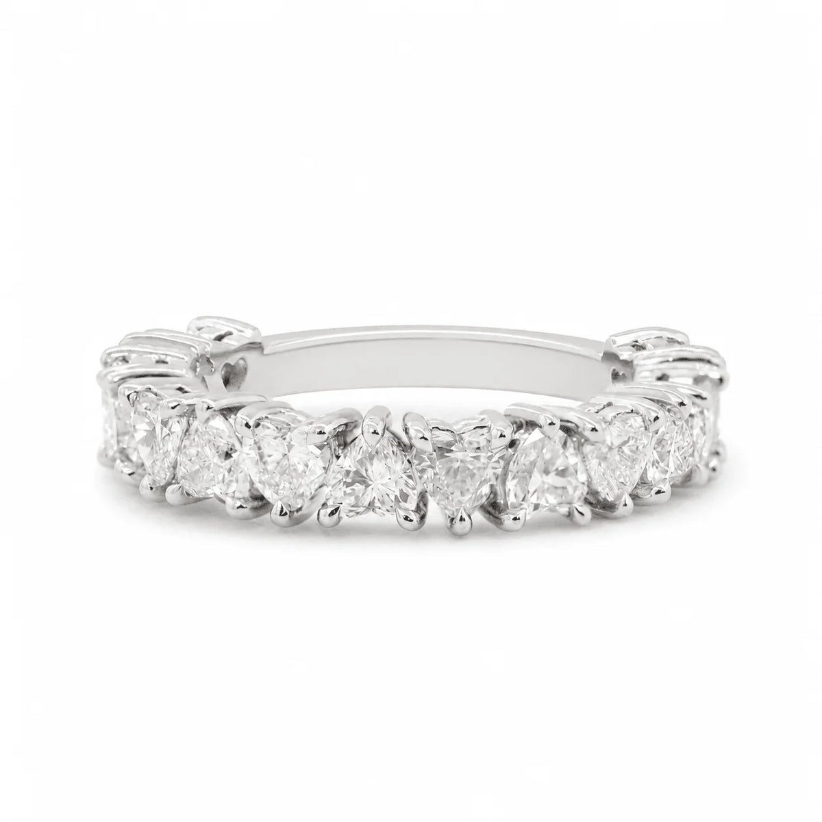 Solitaire Cathedral- 1.8 CT Cushion Lab Grown Diamond Wedding Band