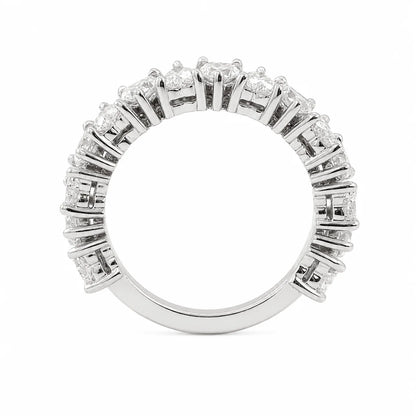 Solitaire Cathedral- 1.8 CT Cushion Lab Grown Diamond Wedding Band