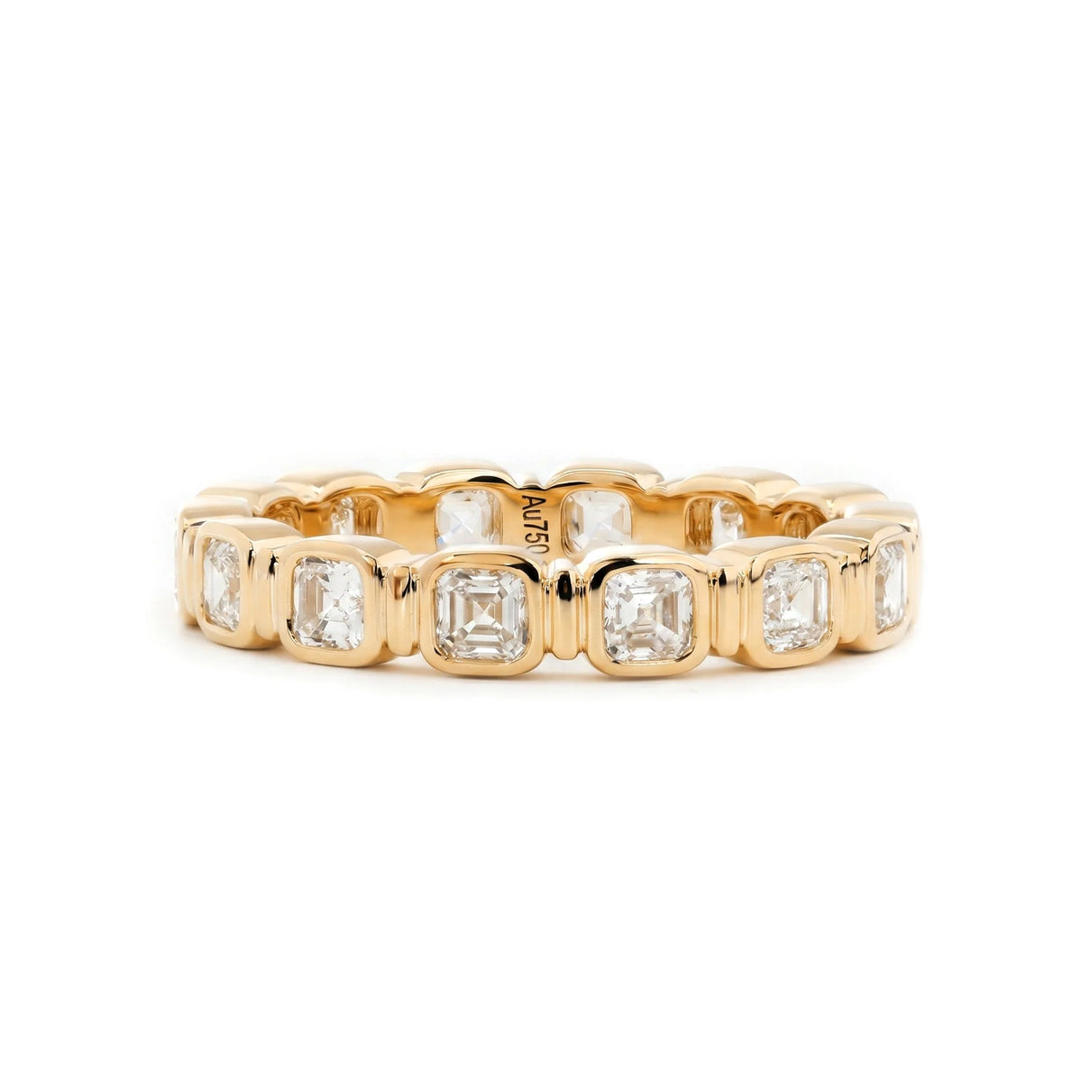 Solitaire Cathedral- 1.8 CT Cushion Lab Grown Diamond Wedding Band