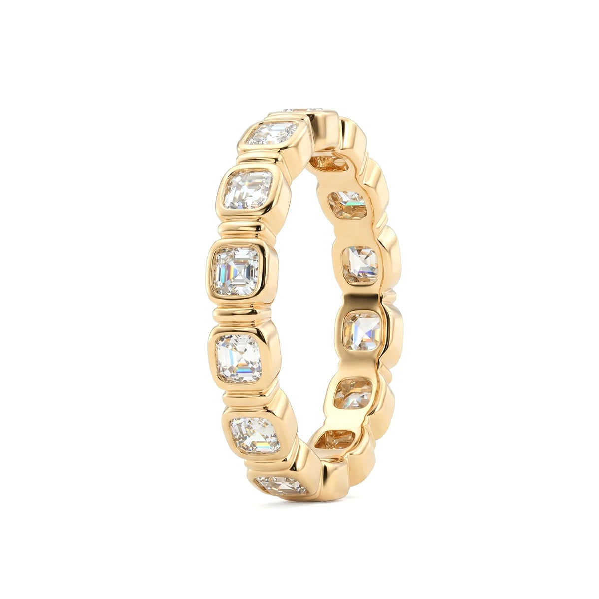 Solitaire Cathedral- 1.8 CT Cushion Lab Grown Diamond Wedding Band