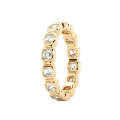 Solitaire Cathedral- 1.8 CT Cushion Lab Grown Diamond Wedding Band