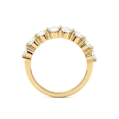 Solitaire Cathedral- 1.8 CT Cushion Lab Grown Diamond Wedding Band