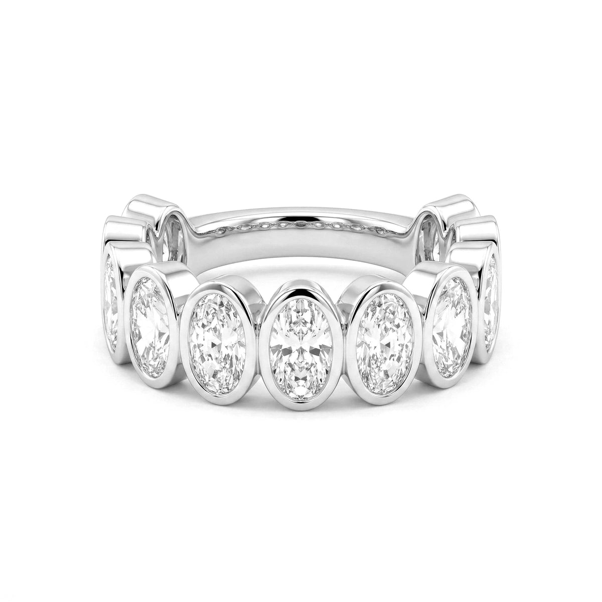 Solitaire Cathedral- 1.8 CT Cushion Lab Grown Diamond Wedding Band
