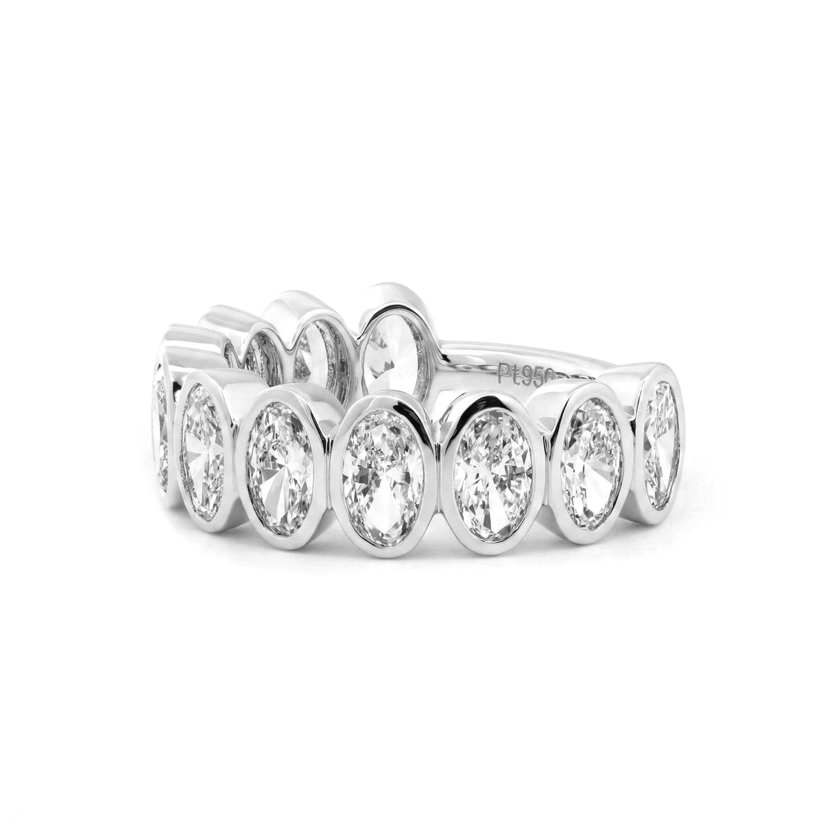 Solitaire Cathedral- 1.8 CT Cushion Lab Grown Diamond Wedding Band