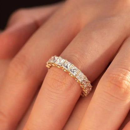 Solitaire Cathedral- 1.8 CT Cushion Lab Grown Diamond Wedding Band
