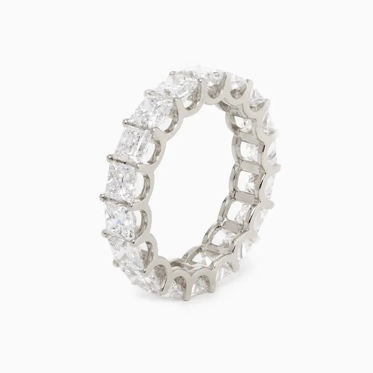 Solitaire Cathedral- 1.8 CT Cushion Lab Grown Diamond Wedding Band