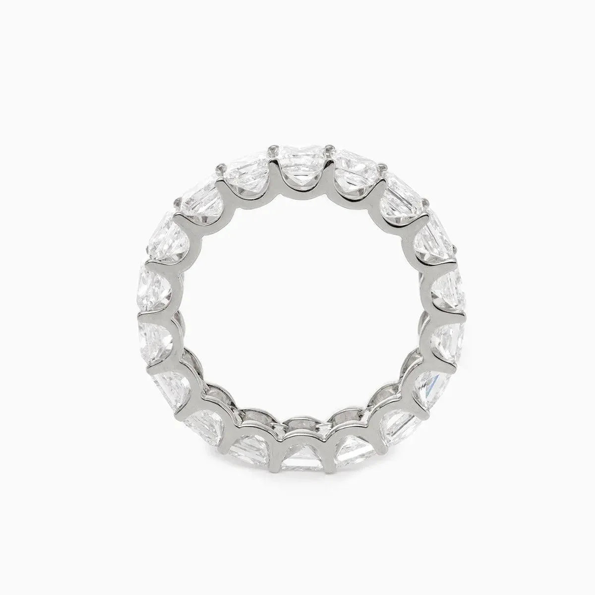 Solitaire Cathedral- 1.8 CT Cushion Lab Grown Diamond Wedding Band
