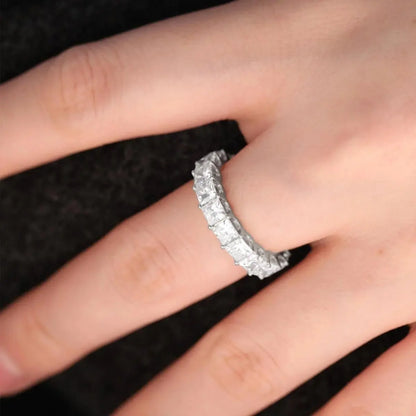 Solitaire Cathedral- 1.8 CT Cushion Lab Grown Diamond Wedding Band