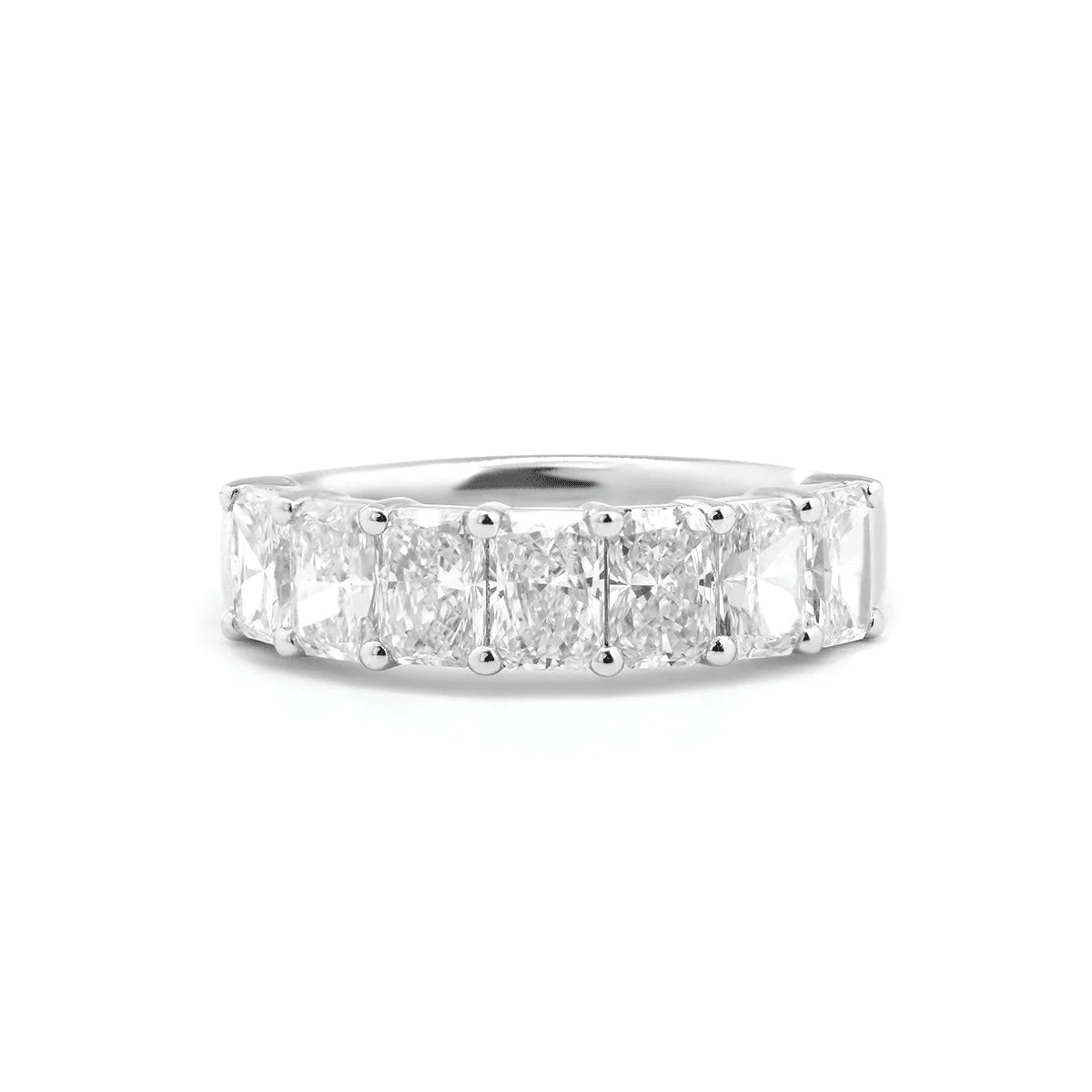 Solitaire Cathedral- 1.8 CT Cushion Lab Grown Diamond Wedding Band
