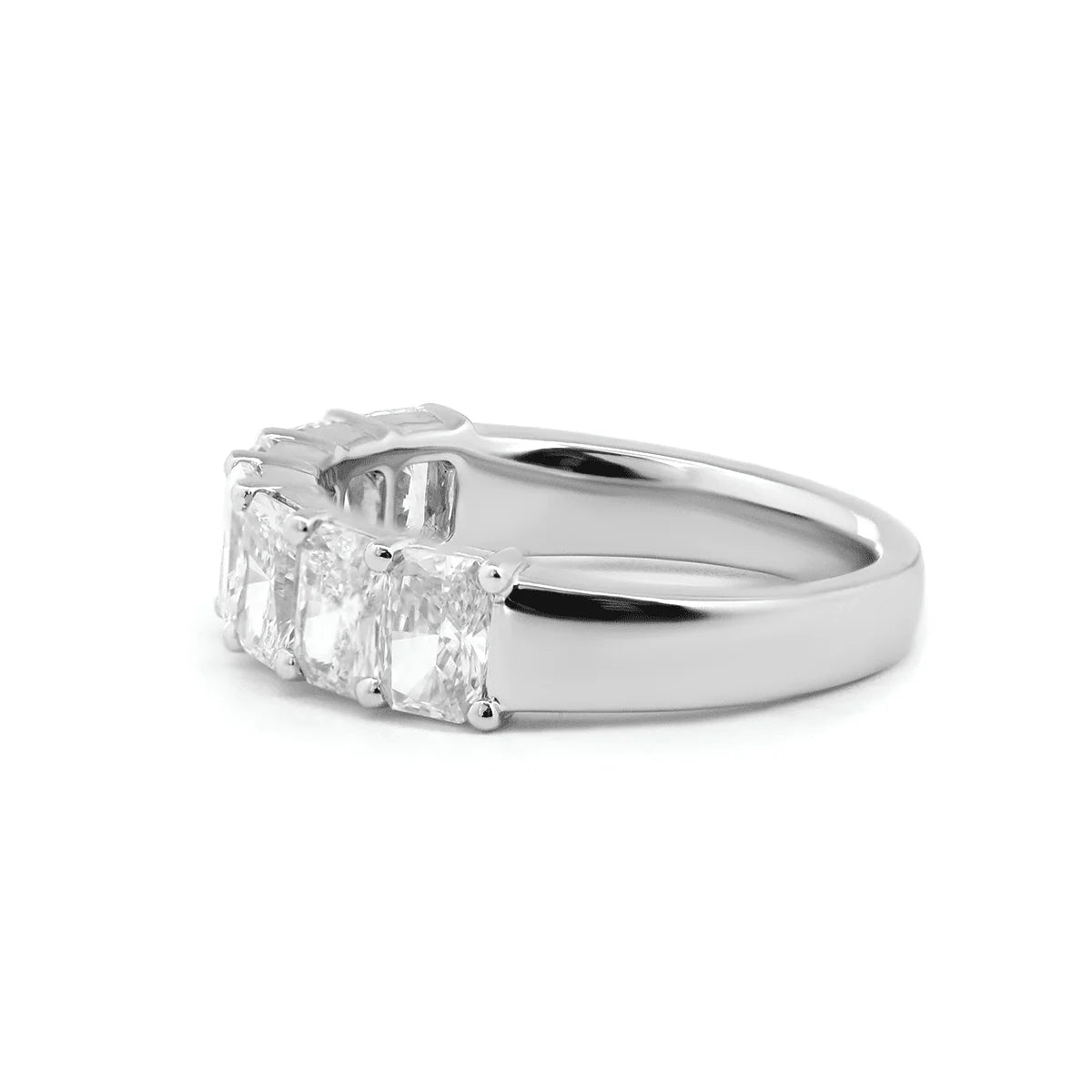 Solitaire Cathedral- 1.8 CT Cushion Lab Grown Diamond Wedding Band