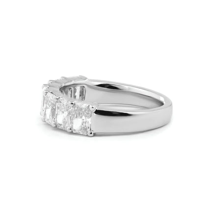 Solitaire Cathedral- 1.8 CT Cushion Lab Grown Diamond Wedding Band