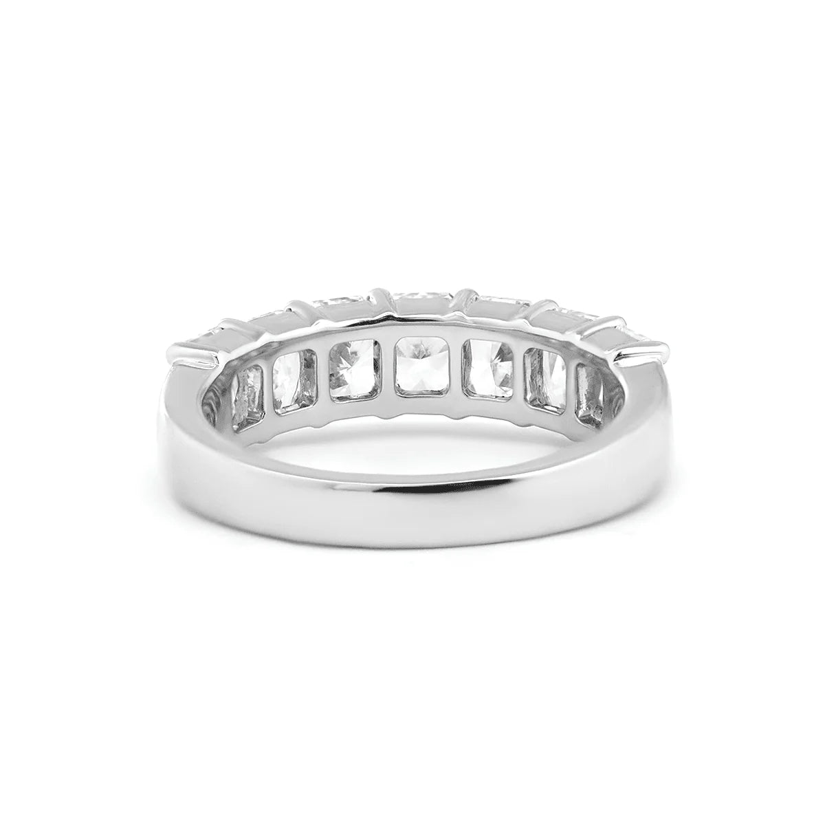 Solitaire Cathedral- 1.8 CT Cushion Lab Grown Diamond Wedding Band