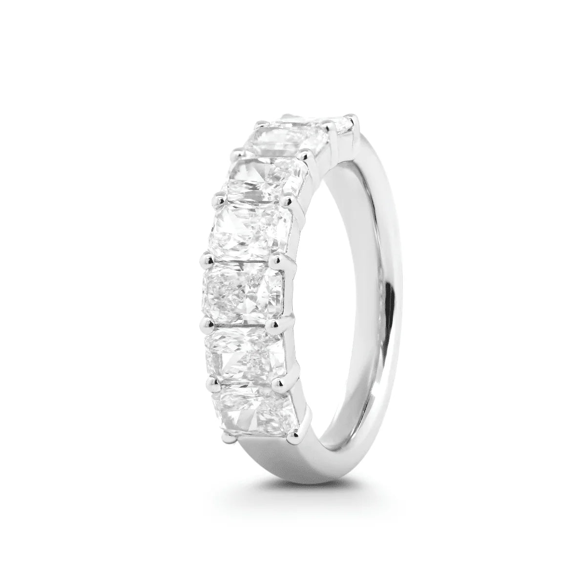 Solitaire Cathedral- 1.8 CT Cushion Lab Grown Diamond Wedding Band