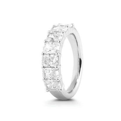 Solitaire Cathedral- 1.8 CT Cushion Lab Grown Diamond Wedding Band