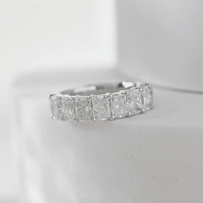 Solitaire Cathedral- 1.8 CT Cushion Lab Grown Diamond Wedding Band