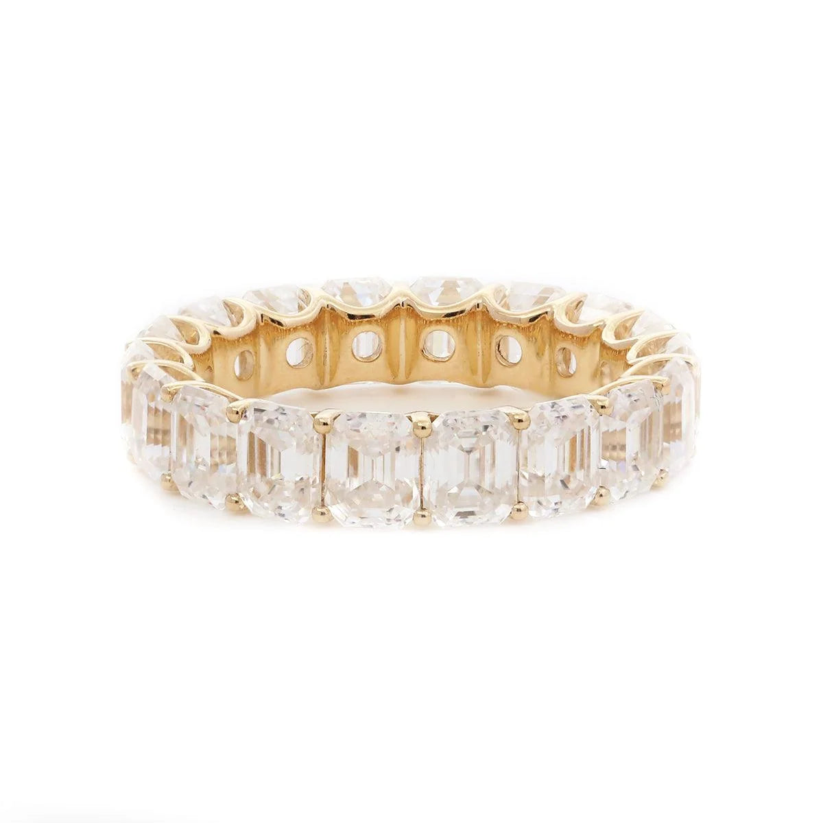 Solitaire Cathedral- 1.8 CT Cushion Lab Grown Diamond Wedding Band
