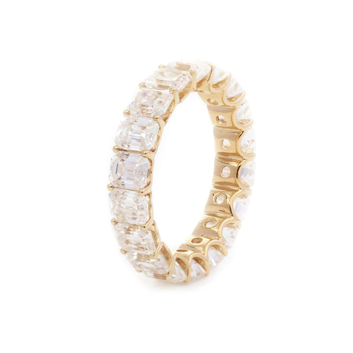 Solitaire Cathedral- 1.8 CT Cushion Lab Grown Diamond Wedding Band