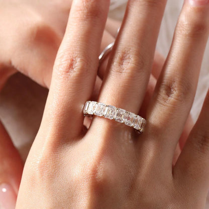 Solitaire Cathedral- 1.8 CT Cushion Lab Grown Diamond Wedding Band